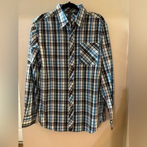 EUC- Men’s size Large Long Sleeve Button Down Shirt by Burnside